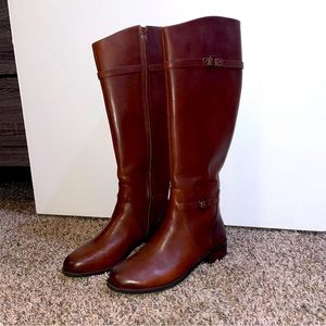 Gianni Bini Mirrie Tall Leather Riding Boots